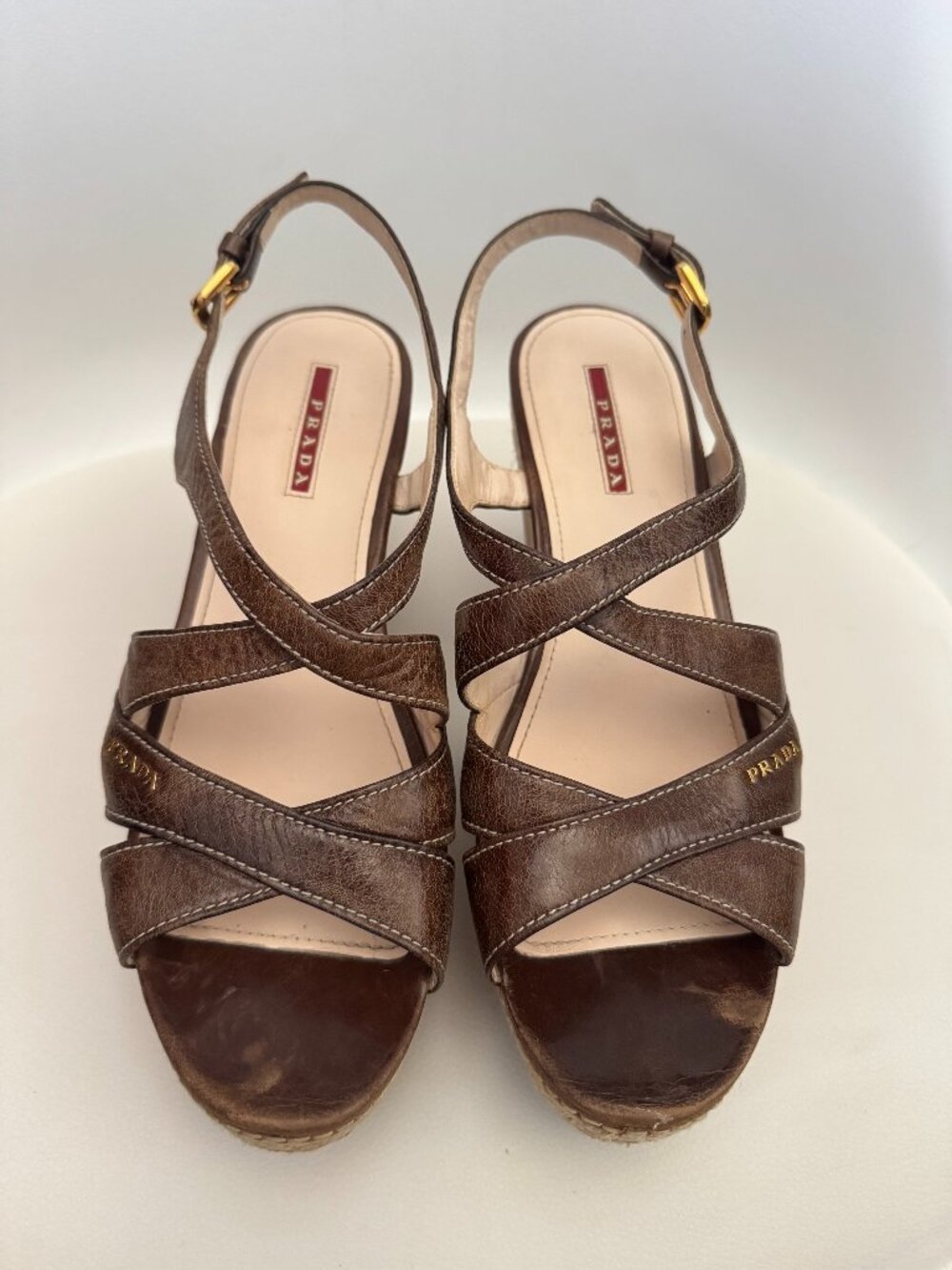Prada Sport Crossover Espadrille Wedges